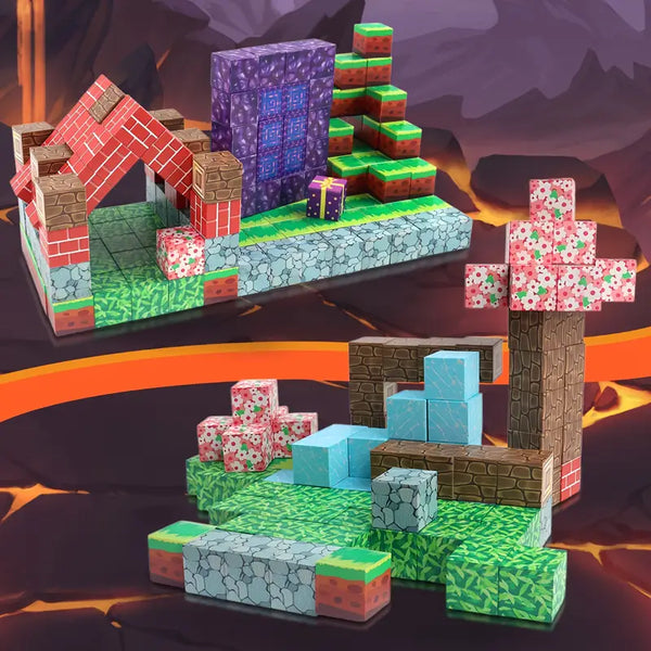 MakeBricks - Magnetyczne Klocki 100 elementów + GRATISY