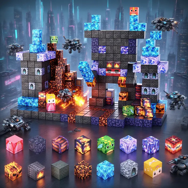 MakeBricks – Bitwa o Wulkan 200 elementów + GRATISY